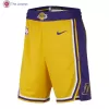 Men's Los Angeles Lakers Yellow Swingman Basketball Shorts - Icon Edition - acejersey