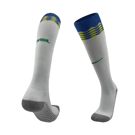 Brazil Home Soccer Socks Copa América 2024 For Adults - acejersey