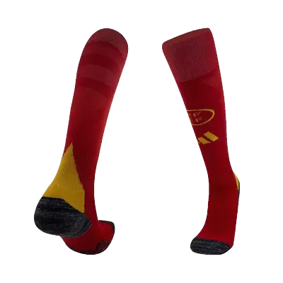 Kid's Spain Home Soccer Socks Euro 2024 - acejersey