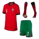 Kid's Portugal RONALDO #7 Home Jersey Full Kit Euro 2024 - acejersey