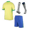 Brazil Home Soccer Jersey Kit(Jersey+Shorts+Socks) 2024 - acejersey