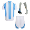 Kid's Argentina Home Jersey Full Kit Copa América 2024 - acejersey