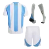 Kid's Argentina Home Jersey Full Kit 2024 - acejersey