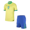 Brazil Home Soccer Jersey Kit(Jersey+Shorts) 2024 - acejersey