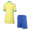 Kid's Brazil Home Jerseys Kit(Jersey+Shorts) 2024 - acejersey