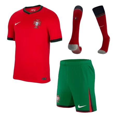 Men's Portugal Home Jersey Full Kit Euro 2024 - acejersey