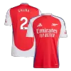 Men's Arsenal SALIBA #2 Home Soccer Jersey 2024/25 - acejersey