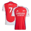 Men's Arsenal SAKA #7 Home Soccer Jersey 2024/25 - acejersey