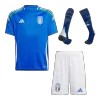 Kid's Italy Home Jersey Full Kit Euro 2024 - acejersey