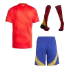 Men's Spain Home Jersey Full Kit Euro 2024 - acejersey