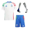 Kid's Italy Away Jersey Full Kit Euro 2024 - acejersey