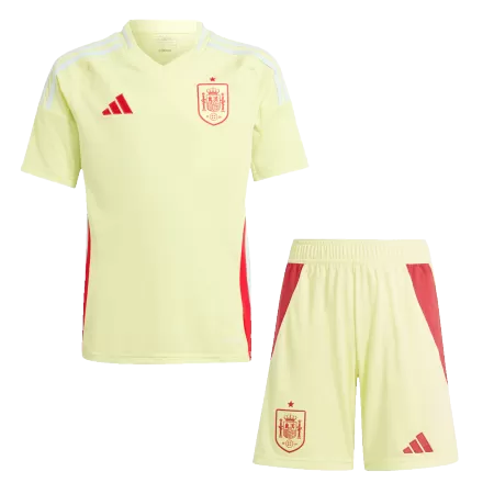 Kid's Spain Away Jerseys Kit(Jersey+Shorts) Euro 2024 - acejersey