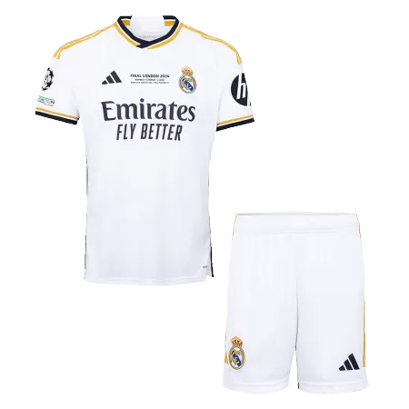 Real Madrid Home Soccer Jersey Kit(Jersey+Shorts) 2023/24 - UCL FINAL - acejersey