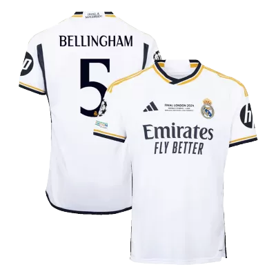 BELLINGHAM #5 Real Madrid Home Soccer Jersey 2023/24 - UCL FINAL - acejersey