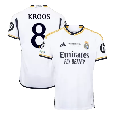 KROOS #8 Real Madrid Home Soccer Jersey 2023/24 - UCL FINAL - acejersey