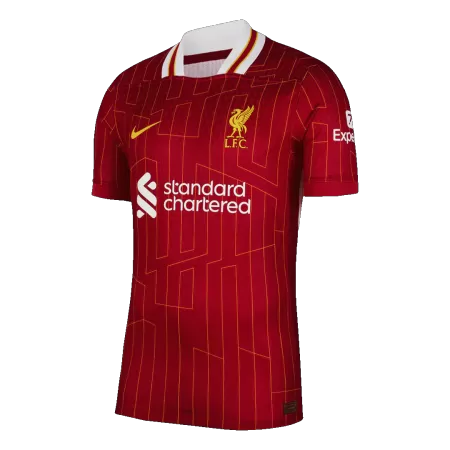 Men's Liverpool Home Soccer Jersey 2024/25 - Fans Version - acejersey