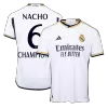 Authentic NACHO #6 CHAMPIONS Real Madrid Home Soccer Jersey 2023/24 - acejersey