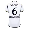 NACHO #6 CHAMPIONS Real Madrid Home Soccer Jersey 2023/24 - acejersey