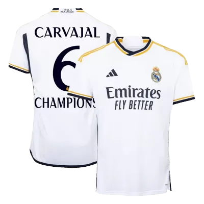 CARVAJAL #6 CHAMPIONS Real Madrid Home Soccer Jersey 2023/24 - acejersey