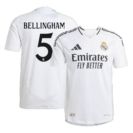 Real Madrid BELLINGHAM #5 Home Soccer Jersey 2024/25 - Player Version - acejersey