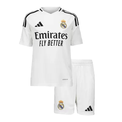 Kid's Real Madrid Home Jerseys Kit(Jersey+Shorts) 2024/25 - acejersey