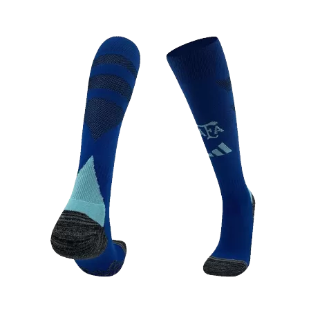 Argentina Away Soccer Socks Copa América 2024 For Adults - acejersey