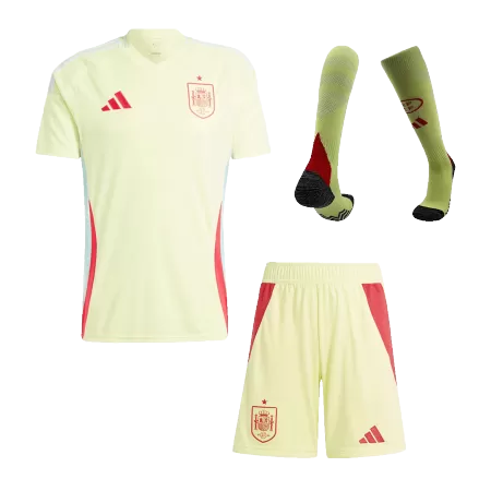 Men's Spain Away Jersey Full Kit Euro 2024 - acejersey