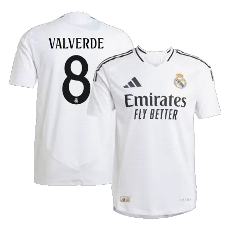 Real Madrid VALVERDE #8 Home Soccer Jersey 2024/25 - Player Version - acejersey