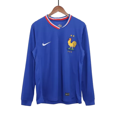 Men's France Home Long Sleeve Soccer Jersey 2024 - acejersey