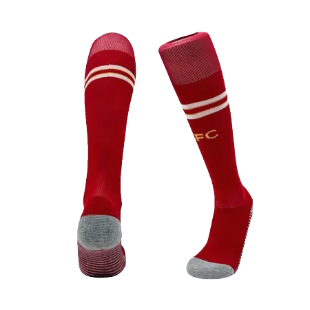 Liverpool Home Soccer Socks 2024/25 For Adults - acejersey