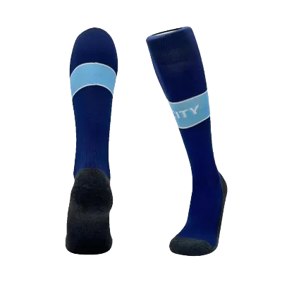 Kid's Manchester City Home Soccer Socks 2024/25 - acejersey