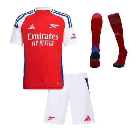 Kid's Arsenal Home Jersey Full Kit 2024/25 - acejersey