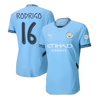 Manchester City RODRIGO #16 Home Soccer Jersey 2024/25 UCL - Player Version - acejersey