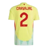 Men's Spain CARVAJAL #2 Away Soccer Jersey Euro 2024 - acejersey