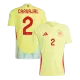 Men's Spain CARVAJAL #2 Away Soccer Jersey Euro 2024 - acejersey