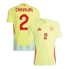 Men's Spain CARVAJAL #2 Away Soccer Jersey Euro 2024 - acejersey