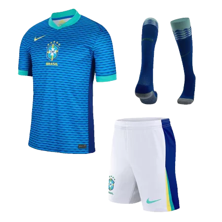 Men's Brazil Away Jersey Full Kit Copa América 2024 - acejersey