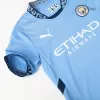 Kid's Manchester City Home Jerseys Kit(Jersey+Shorts) 2024/25 - acejersey