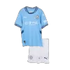 Kid's Manchester City Home Jerseys Kit(Jersey+Shorts) 2024/25 - acejersey