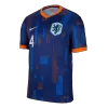 Men's Netherlands VIRGIL #4 Away Soccer Jersey Euro 2024 - acejersey