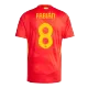 Men's Spain FABIÁN #8 Home Soccer Jersey Euro 2024 - acejersey