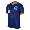 Men's Netherlands MALEN #18 Away Soccer Jersey Euro 2024 - acejersey