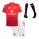 Kid's Manchester United Home Jersey Full Kit 2024/25 - acejersey