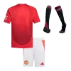 Kid's Manchester United Home Jersey Full Kit 2024/25 - acejersey