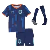 Kid's Netherlands Away Jersey Full Kit Euro 2024 - acejersey