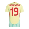 Spain LAMINE YAMAL #19 Away Soccer Jersey Euro 2024 - Player Version - acejersey