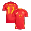 Spain WILLIAMS JR. #17 Home Soccer Jersey Euro 2024 - Player Version - acejersey