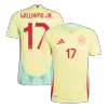 Spain WILLIAMS JR. #17 Away Soccer Jersey Euro 2024 - Player Version - acejersey