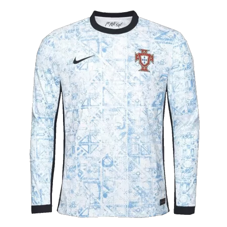 Men's Portugal Away Long Sleeve Soccer Jersey 2024 - Player Version - acejersey
