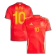 Men's Spain OLMO #10 Home Soccer Jersey Euro 2024 - acejersey